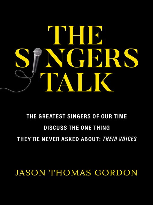 Title details for The Singers Talk by Jason Thomas Gordon - Wait list